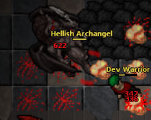 Hellish Archangel, one of the strongest monsters ingame.