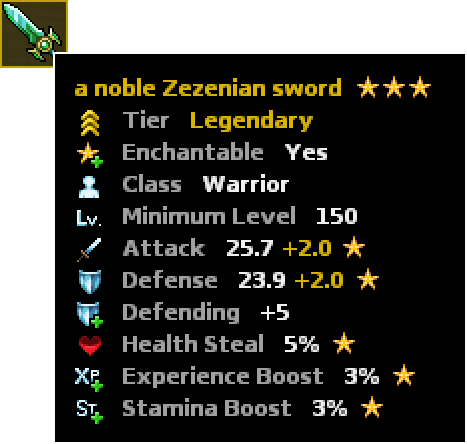 a Noble Zezenian Sword